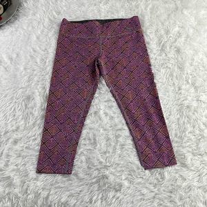 Women’s Victoria Secrets Pink Yoga Multicolored Crop Logo Legging’s (S) DY22